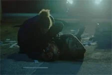 Alpha meurt dans les bras de Baptiste