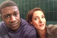 Elodie Varlet (Estelle) et David Baiot (Djawad) sur le retour