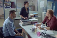 Eric se fait passer un savon !