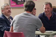 Franck, Jérôme et Rochat trinquent !