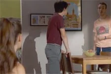 Tom remporte un point avec Blandine