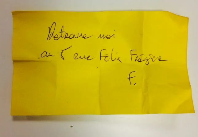 Un post-it intriguant !