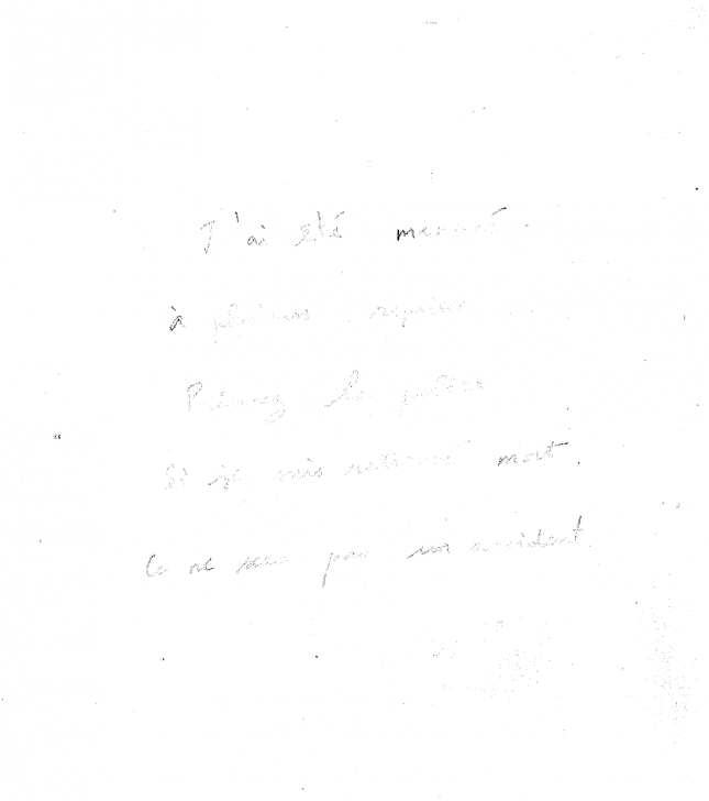 La lettre retrouvée